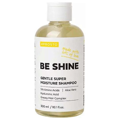 Увлажняющий шампунь для блеска волос PROSTO BE SHINE Gentle Super Moisture Shampoo
