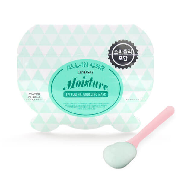 Альгинатные маски на 1 применение Lindsay All-in-One Modeling Mask Moisture Spirulina - С водорослью Спирулиной