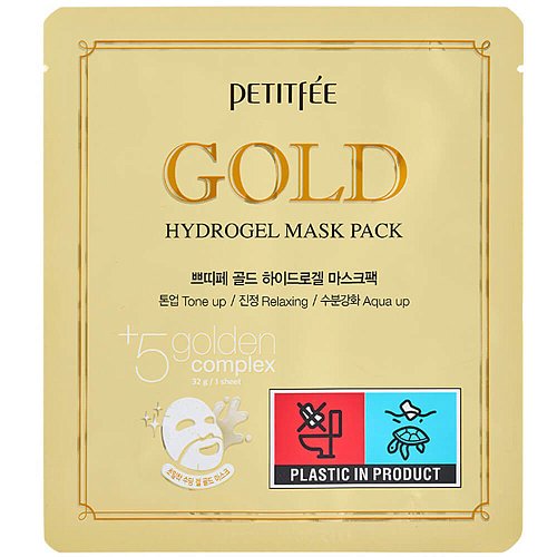 Гидрогелевая маска для лица с золотом Petitfee Gold Hydrogel Mask