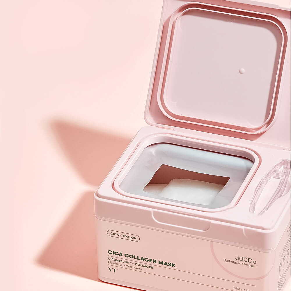 Набор тканевых масок с коллагеном для эластичности кожи VT Cosmetics Cica Collagen Mask