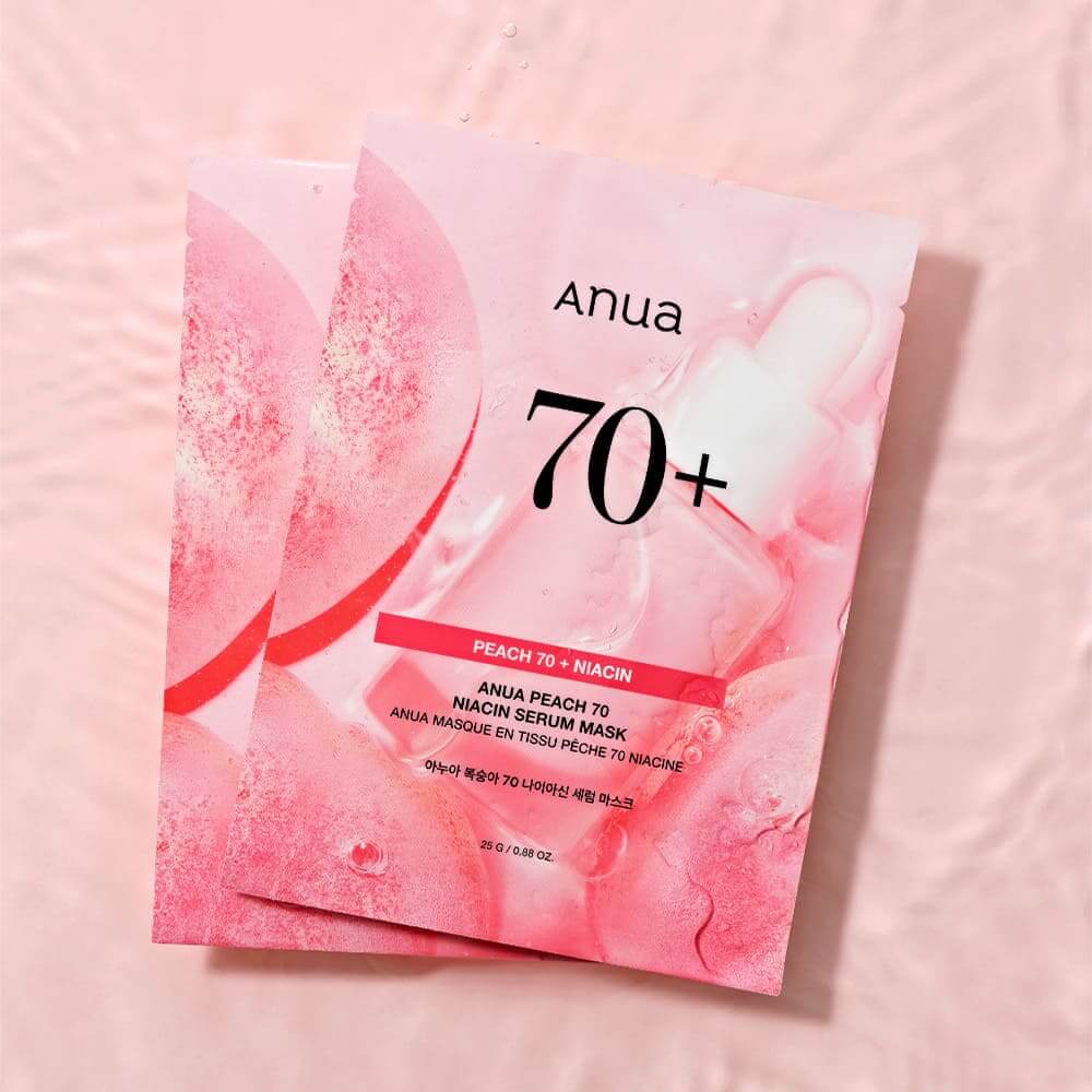 Тканевая маска с ниацинамидом и персиком для сияния кожи Anua Peach 70% Niacin Serum Mask