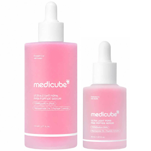 Лёгкая увлажняющая сыворотка с ПДРН и пептидами medicube Ultra Light PDRN Pink Peptide Serum