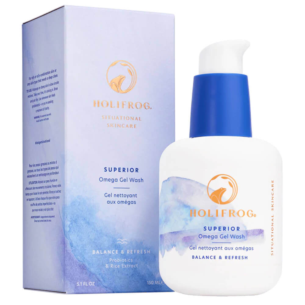 Очищающий гель с сахаромицетами для жирной кожи HoliFrog Superior Omega Nutritive Gel Wash 