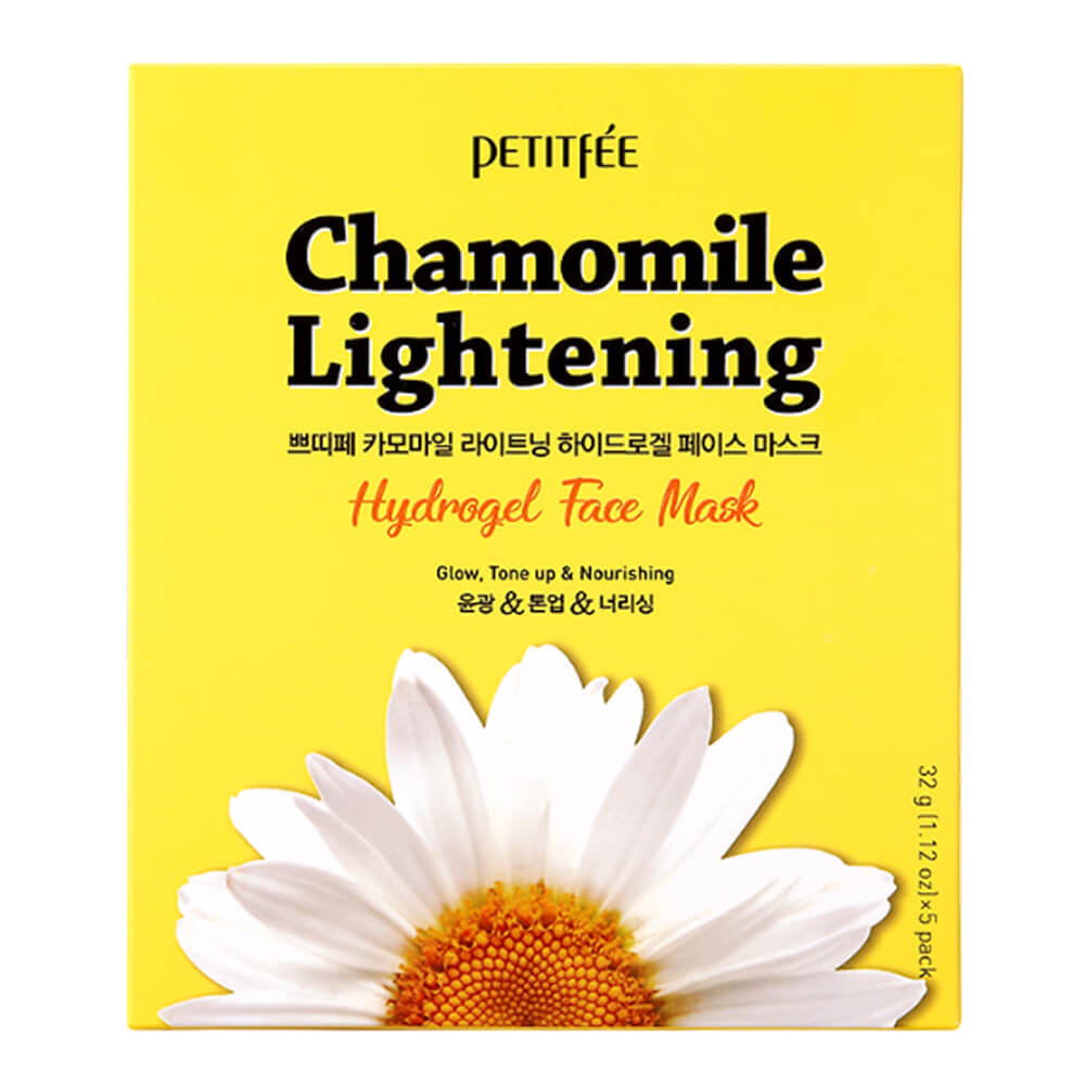 КОРОБКА Гидрогелевая маска с экстрактом ромашки Petitfee Chamomile Lightening Hydrogel Mask
