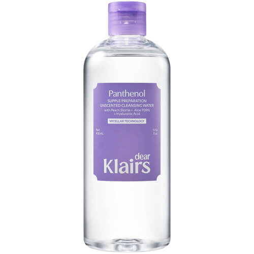 Мицеллярная вода с пантенолом и ПДРН Dear, Klairs Supple Preparation Unscented Cleansing Water
