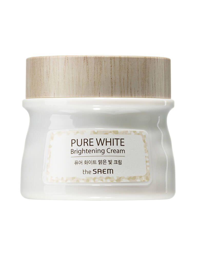 Осветляющий крем для лица с эффектом сияния The Saem Pure White Brightening Cream
