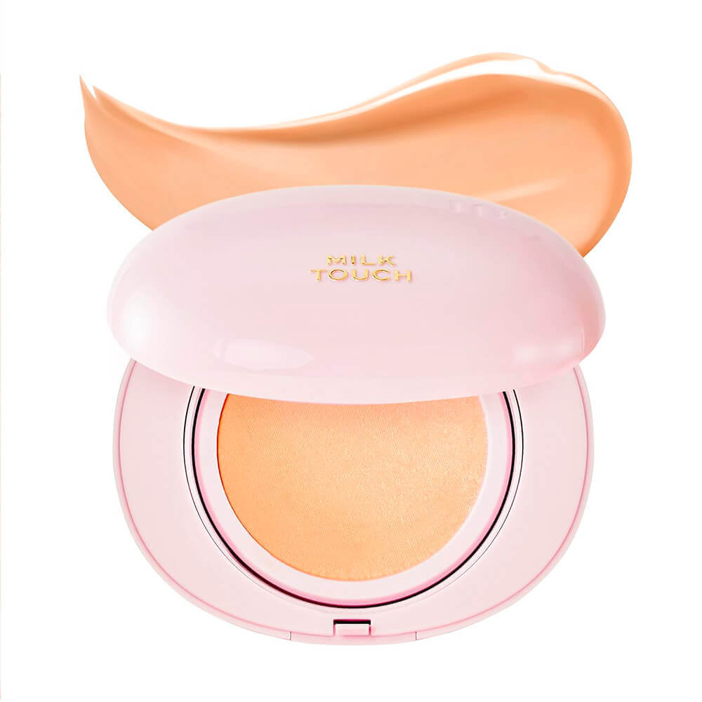 

Кушон с сияющим финишем Milk Touch All-day Skin Fit Milky Glow Cushion SPF50+ PA++++ 24N Sand Beige