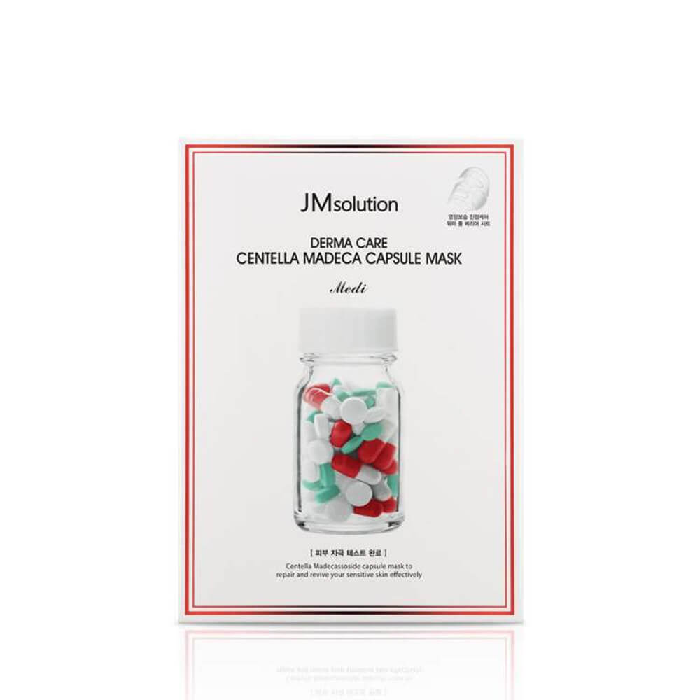 КОРОБКА Целлюлозная маска с центеллой азиатской JMsolution Derma Care Centella Repair Capsule Mask