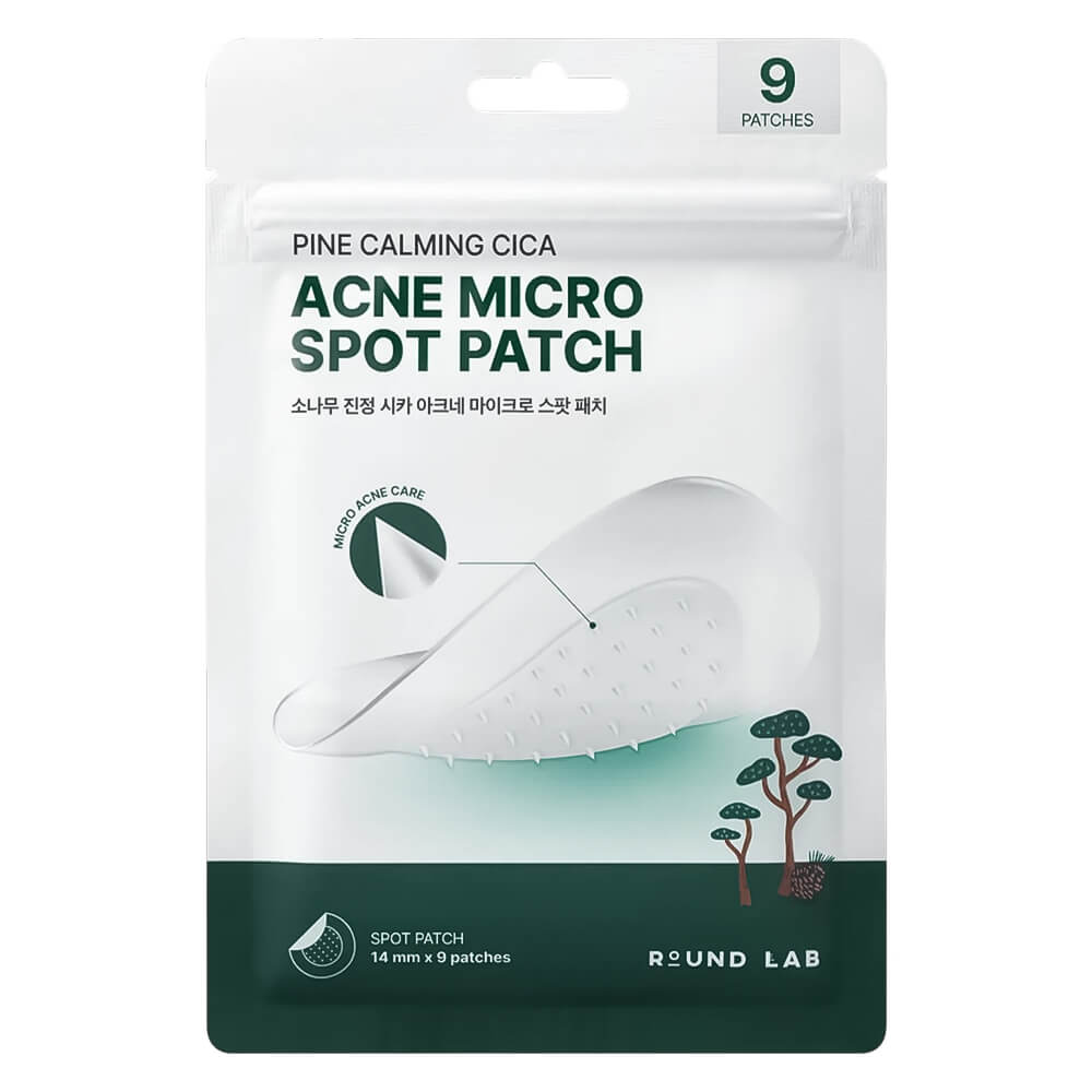 Локальные патчи от акне с микроиглами Round Lab Pine Calming Cica Acne Micro Spot Patch