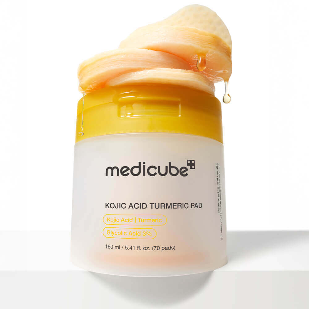 Отшелушивающие тонер-пэды с койевой кислотой medicube Kojic Acid Turmeric Pad