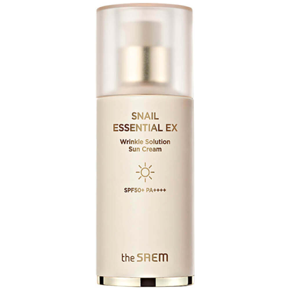 

Солнцезащитный крем The Saem, Snail Essential EX Wrinkle Solution Sun Cream SPF50+ PA++++