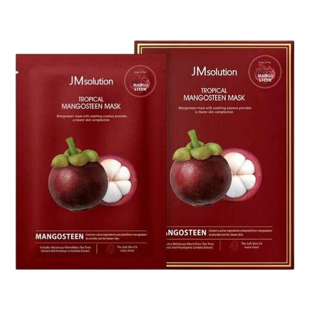 КОРОБКА Осветляющая тканевая маска с мангостином JMsolution Tropical Mangosteen Mask
