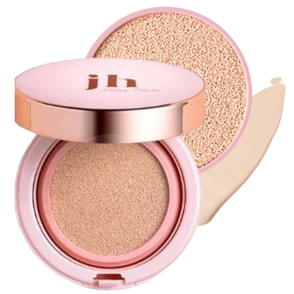 Стойкий увлажняющий кушон с рефилом Jennyhouse Ultra Fit Serum Cushion SPF50+ - 21 тон