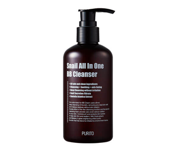 

Слабокислотный очищающий гель с муцином улитки Purito Snail All In One BB Cleanser