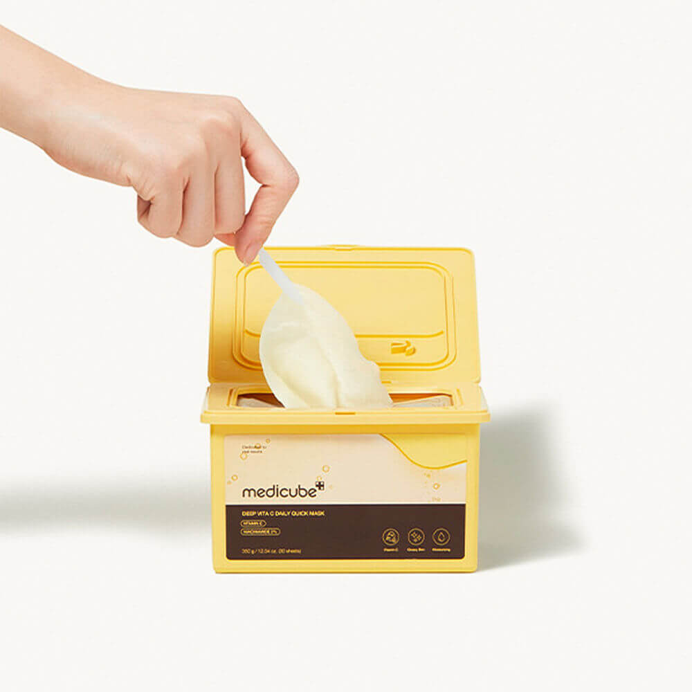 Набор осветляющих масок с витамином С medicube Deep Vita C Daily Quick Mask