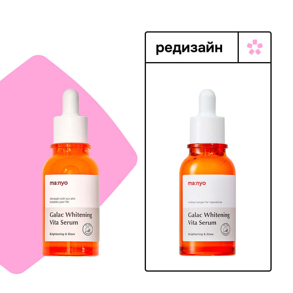 Мультивитаминная осветляющая сыворотка Manyo Galac Whitening Vita Serum