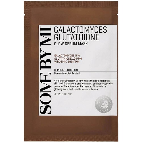 Осветляющая тканевая маска с галактомисисом Some By Mi Galactomyces Glutathione Glow Serum Mask