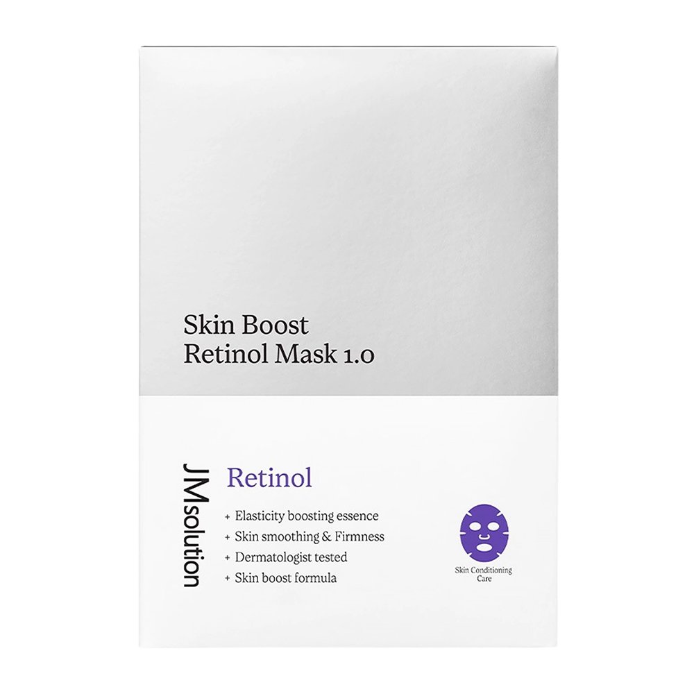 КОРОБКА Тканевая маска-бустер с ретинолом JMsolution Skin Boost Retinol Mask 1.0