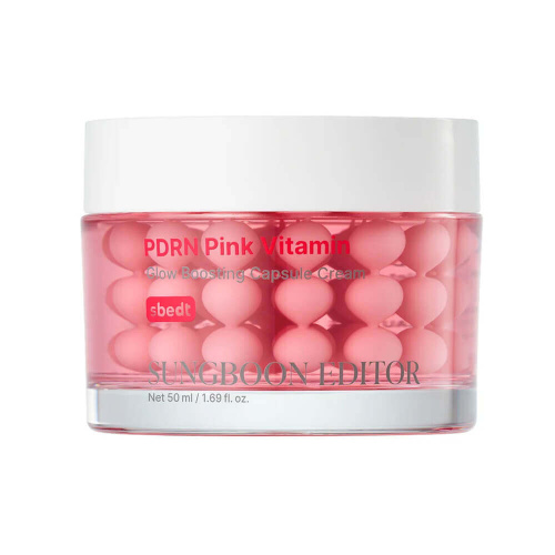 Капсульный крем с ПДРН для сияния кожи Sungboon Editor PDRN Pink Vitamin Glow Boosting Capsule Cream