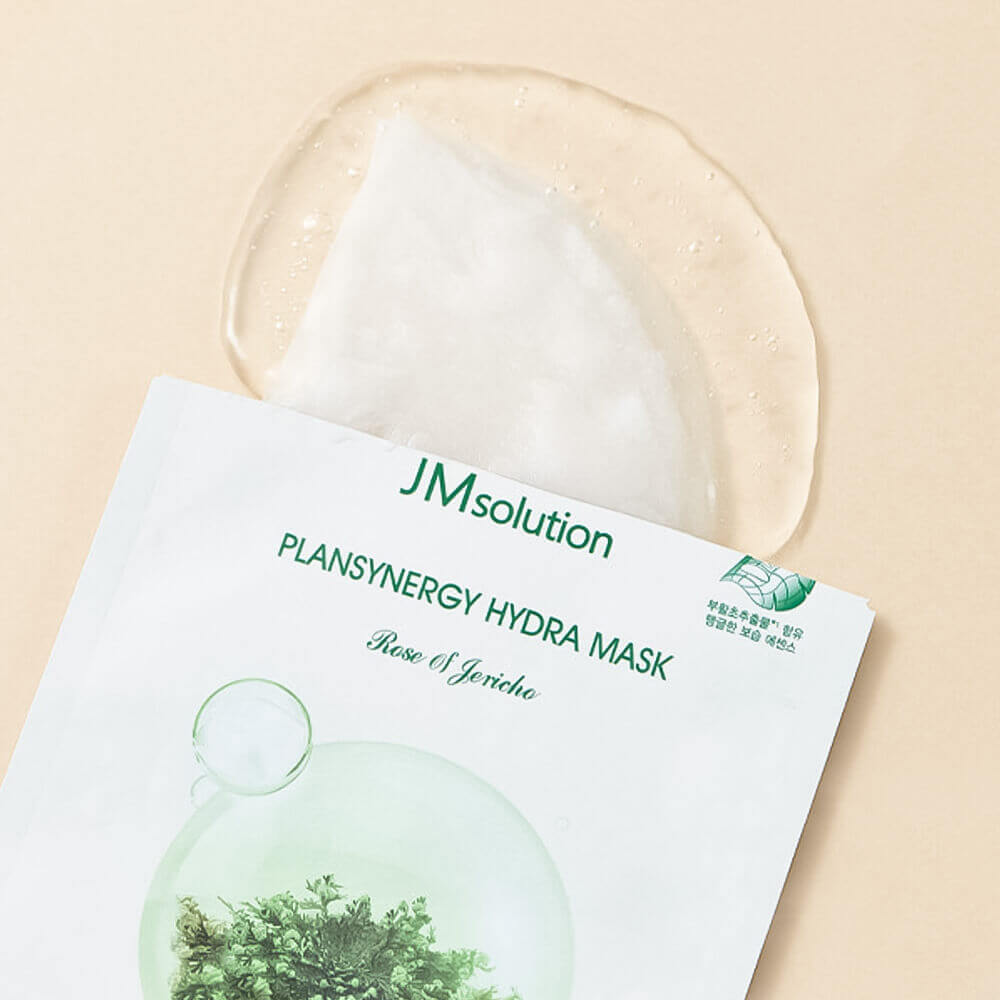 Увлажняющая тканевая маска с розой Иерхона JMsolution Plansynergy Hydra Mask Rosa Of Jericho