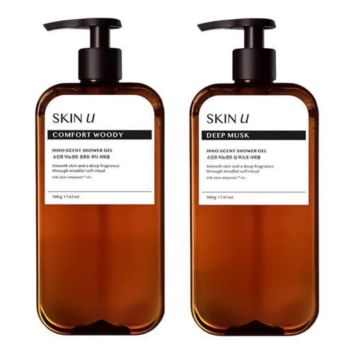 Парфюмированный гель для душа с пантенолом SKIN U Inno:scent Shower Gel