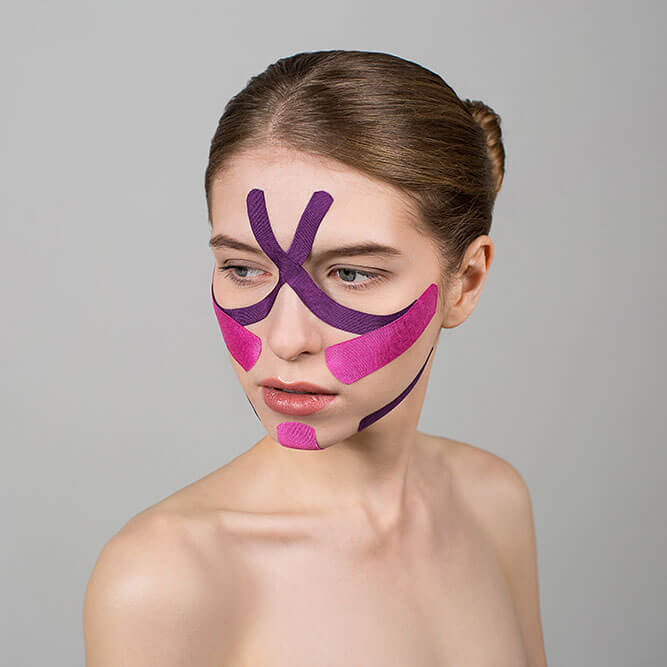 Кинезио тейп для лица из хлопка BB Face Pack Tape™ 2,5 см*5 м