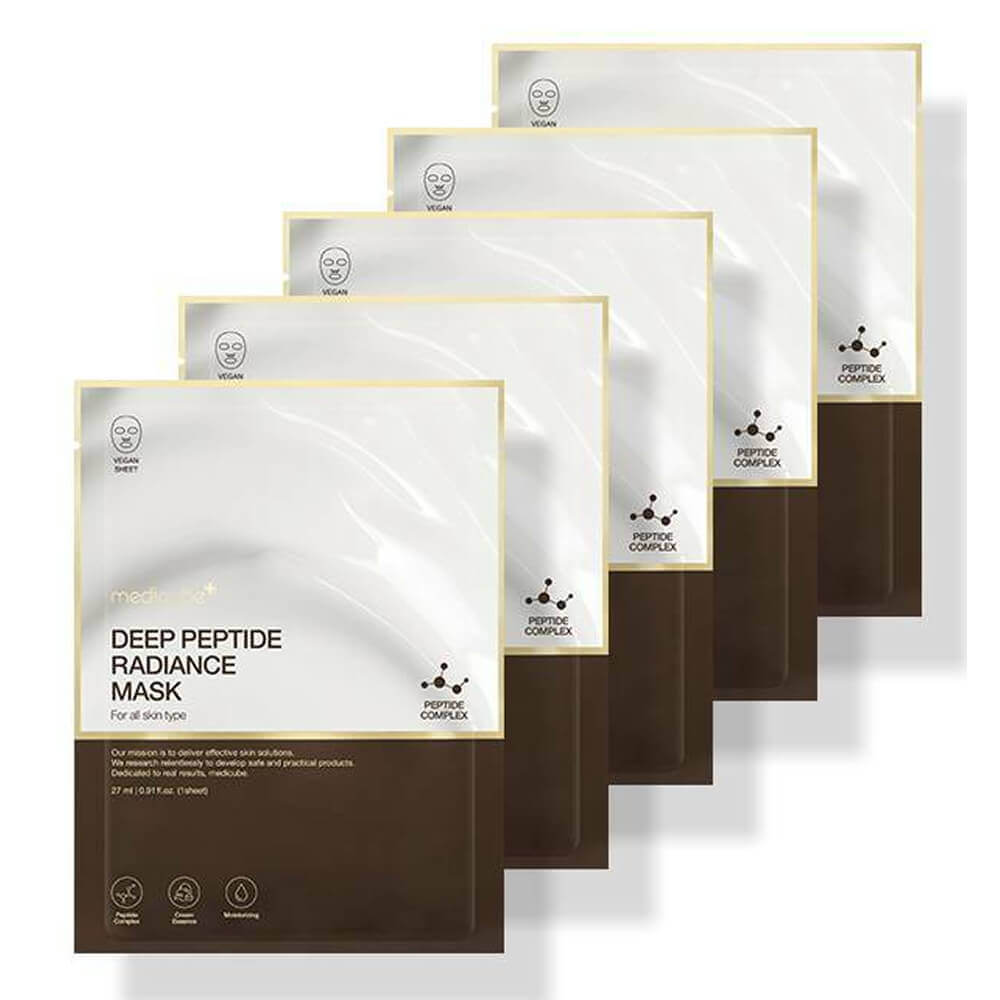 КОРОБКА Тканевая маска с пептидами для сияния кожи medicube Deep Peptide Radiance Mask