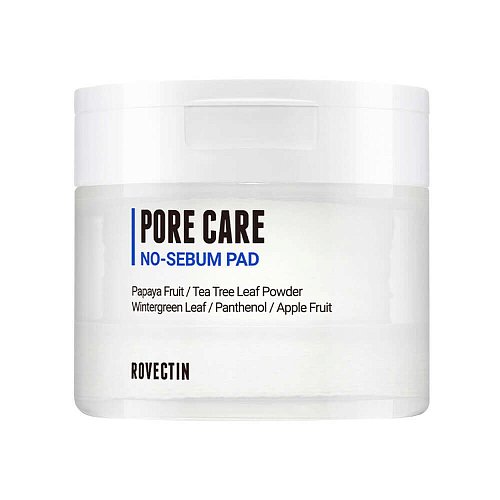 Тонер-пэды против жирного блеска Rovectin Pore Care No-Sebum Pad
