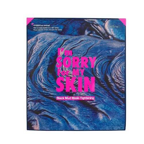 Тканевая маска с глиной для сужения пор I'm Sorry For My Skin Black Mud Mask Tightening