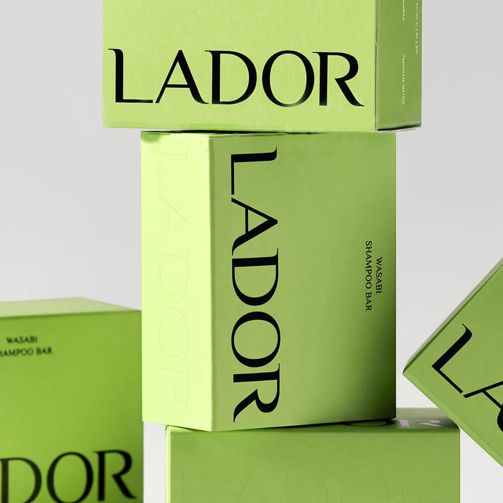 Твёрдый бессиликоновый шампунь с васаби Lador Wasabi Shampoo Bar