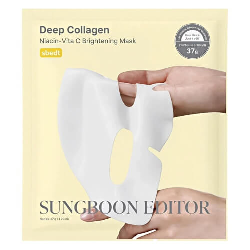 Осветляющая гидрогелевая маска Sungboon Editor Deep Collagen Niacin Vita C Brightening Mask