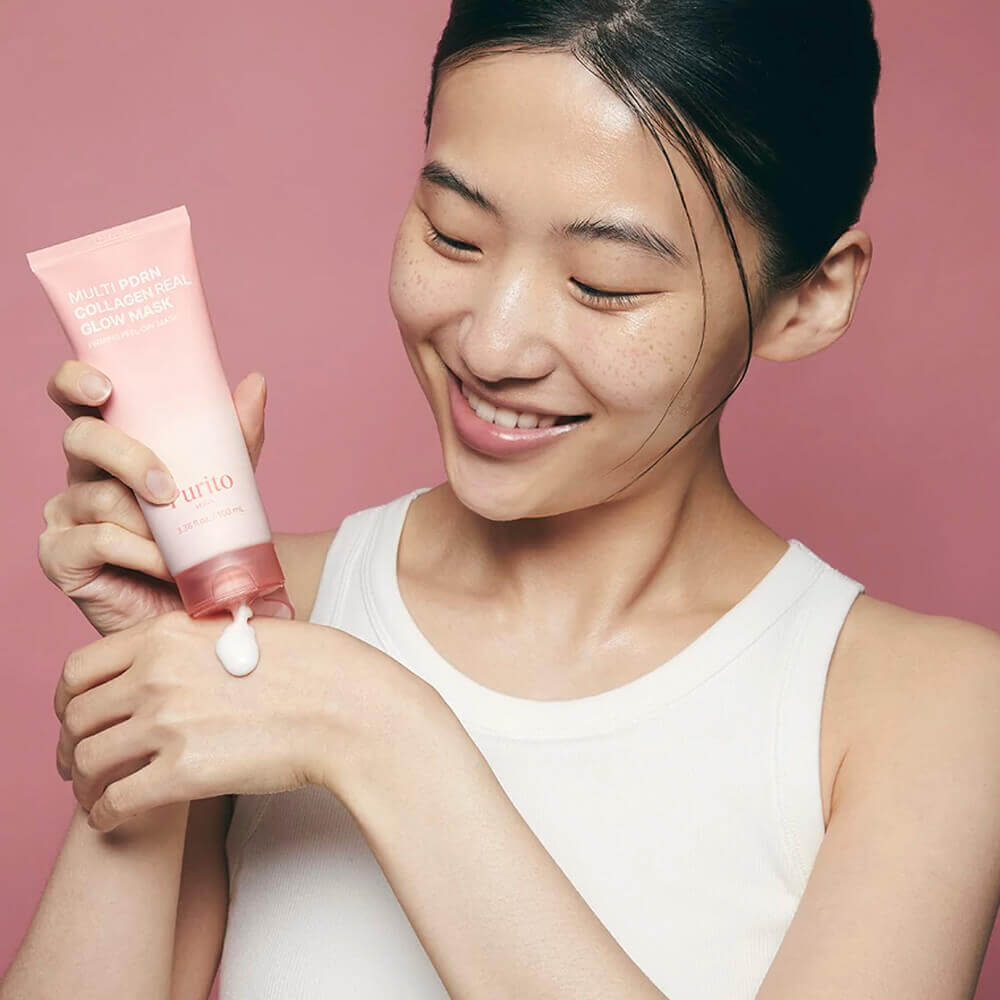Восстанавливающая маска-плёнка с ПДРН Purito Seoul Multi PDRN Collagen Real Glow Mask