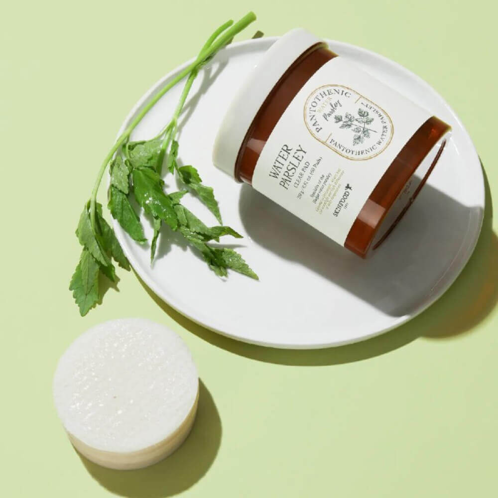 Пэды с экстрактом петрушки против воспалений Skinfood Pantothenic Water Parsley Clear Pad
