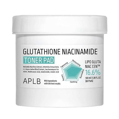 Пэды с глутатионом и ниацинамидом APLB Glutathione Niacinamide Toner Pad
