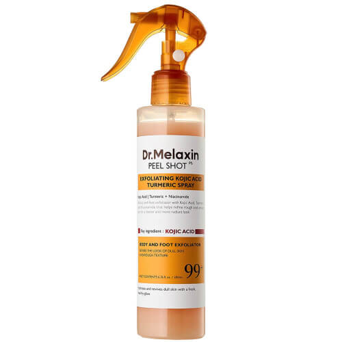 Пилинг-спрей для тела с койевой кислотой Dr.Melaxin Peel Shot Kojic Acid Turmeric Spray