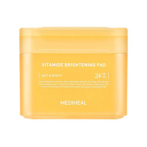 Осветляющие тонер-пэды с комплексом витаминов Mediheal Vitamide Brightening Pad