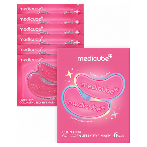 Гидрогелевые патчи для век с коллагеном и ПДРН medicube PDRN Pink Collagen Jelly Eye Mask