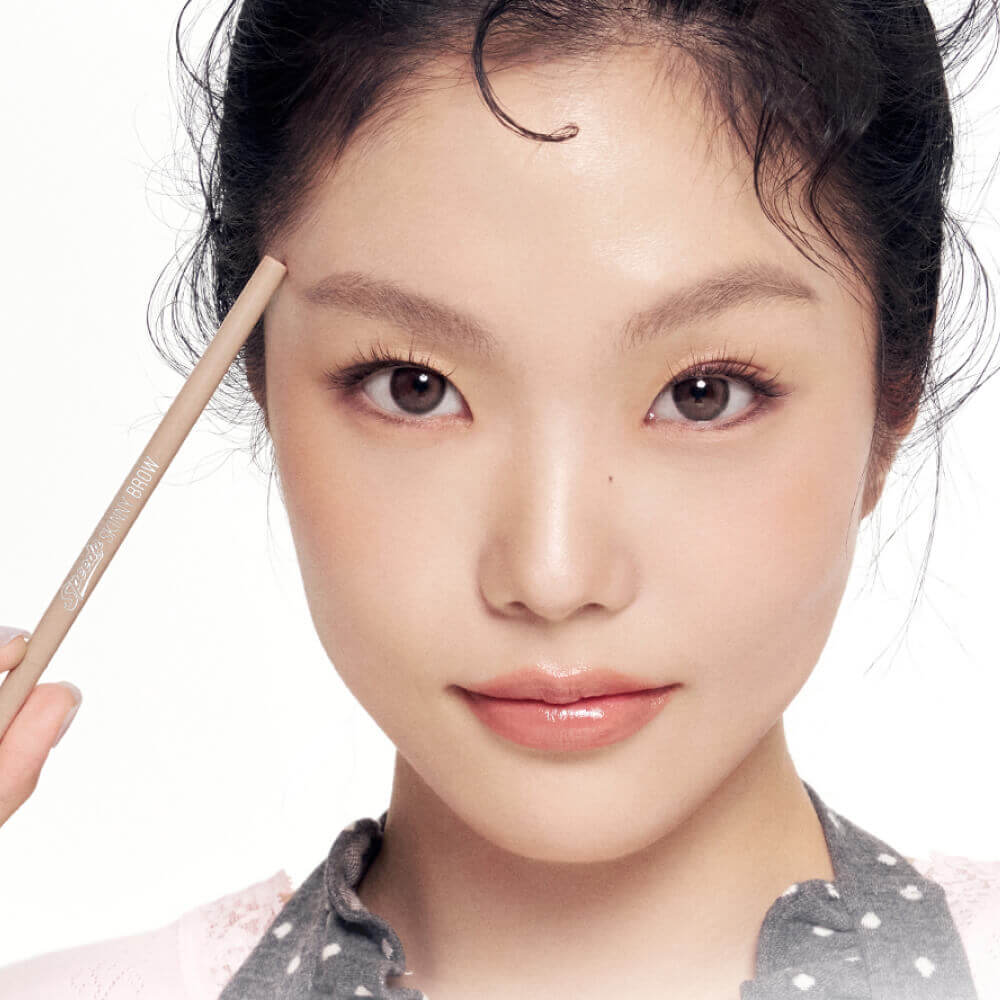 Тонкий карандаш для бровей Peripera Speedy Skinny Brow