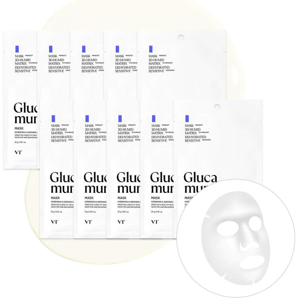 КОРОБКА Тканевая маска для глубокого увлажнения с грибом тремелла VT Cosmetics Glucamune Mask