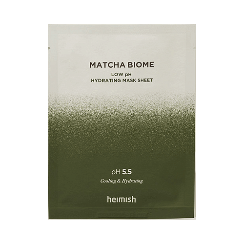 Увлажняющая маска с матчей и пробиотиками Heimish Matcha Biome low pH Hydrating Mask Sheet