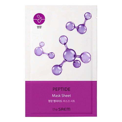 Питательная тканевая маска с пептидами The Saem Bio Solution Nourishing Peptide