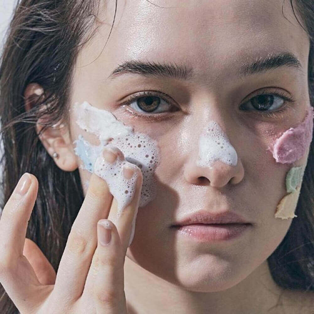 Очищающее средство с глиной и экстрактом иссопа Arencia Fresh Blue Hyssop Rice Mochi Cleanser