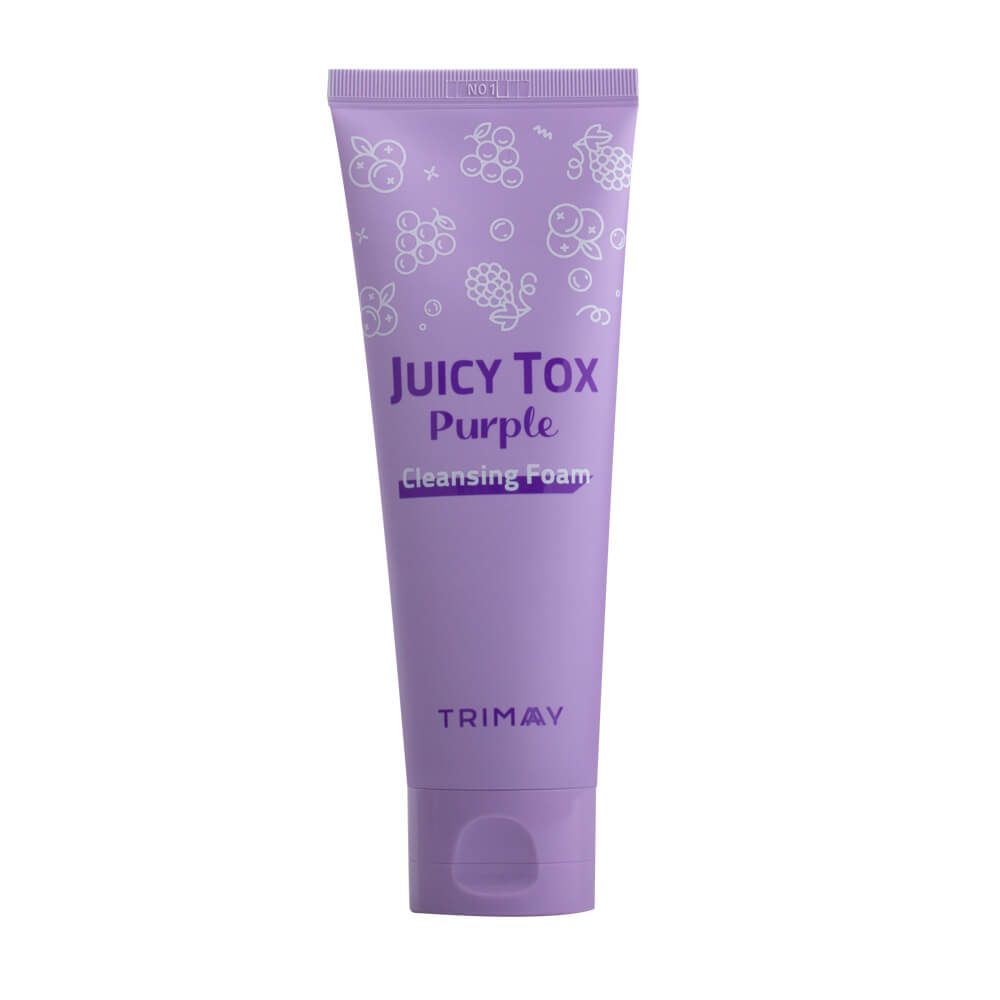 Фруктовая пенка для умывания Trimay Juicy Tox Purple Cleansing Foam