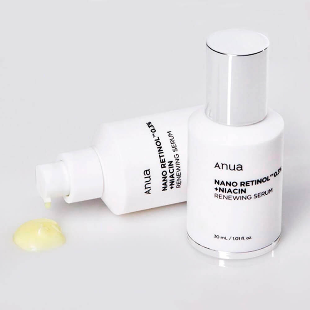 Обновляющая сыворотка с ретинолом и ниацинамидом Anua Nano Retinol 0,3% + Niacin Renewing Serum 