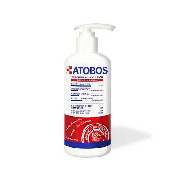 Гипоаллергенный шампунь и гель для душа 2-в-1 1004 Laboratory Atobos Enriched Shampoo & Wash