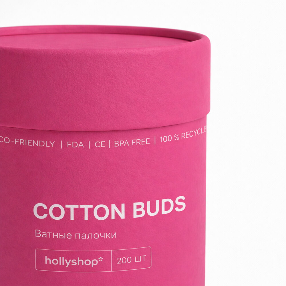 Бамбуковые ватные палочки hollyshop Cotton Buds