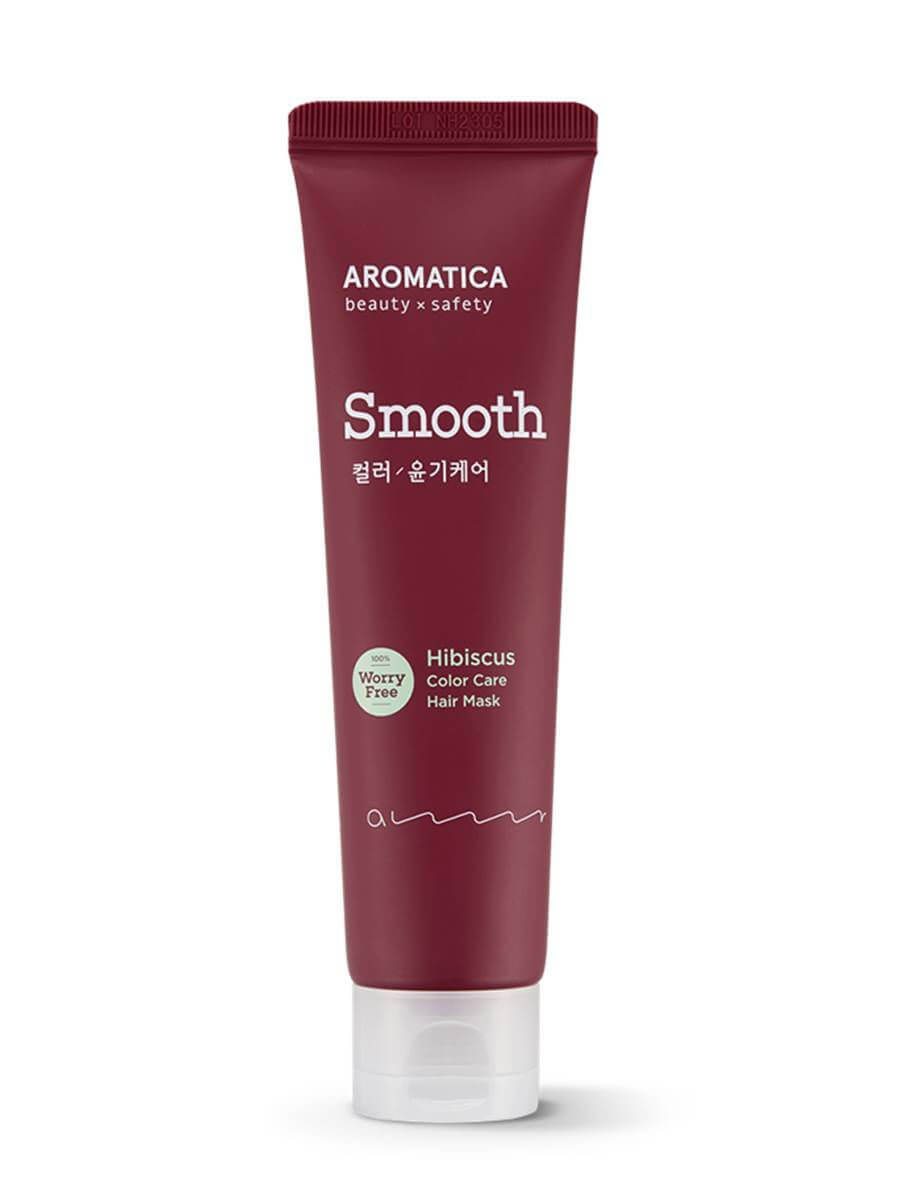 Маска для окрашенных волос с гибискусом AROMATICA Hibiscus Color Care Hair Mask