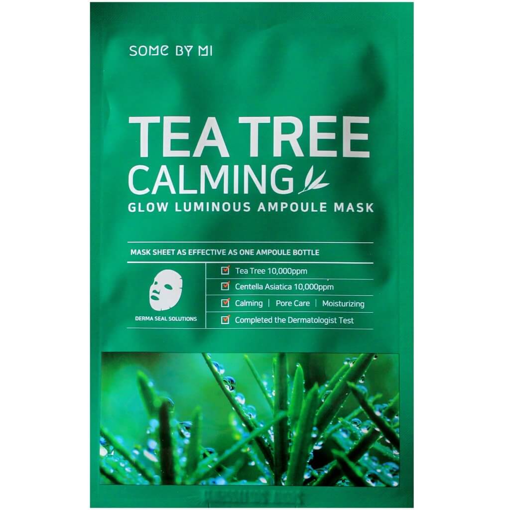 Тканевые маски для сияния кожи Some By Mi Glow Tea Tree Calming Luminous Ampoule Mask