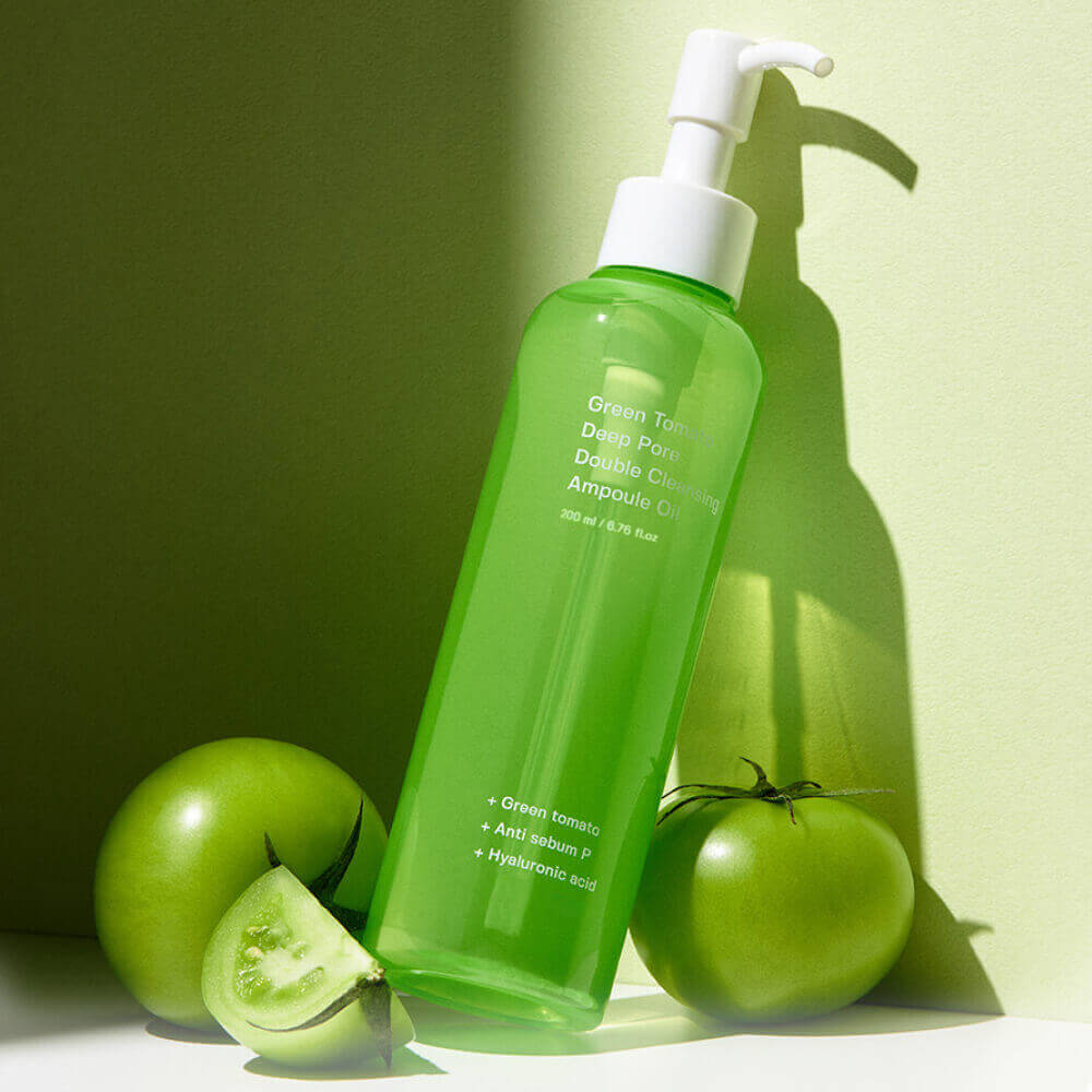Гидрофильное масло Sungboon Editor Green Tomato Deep Pore Double Cleansing Ampoule Oil