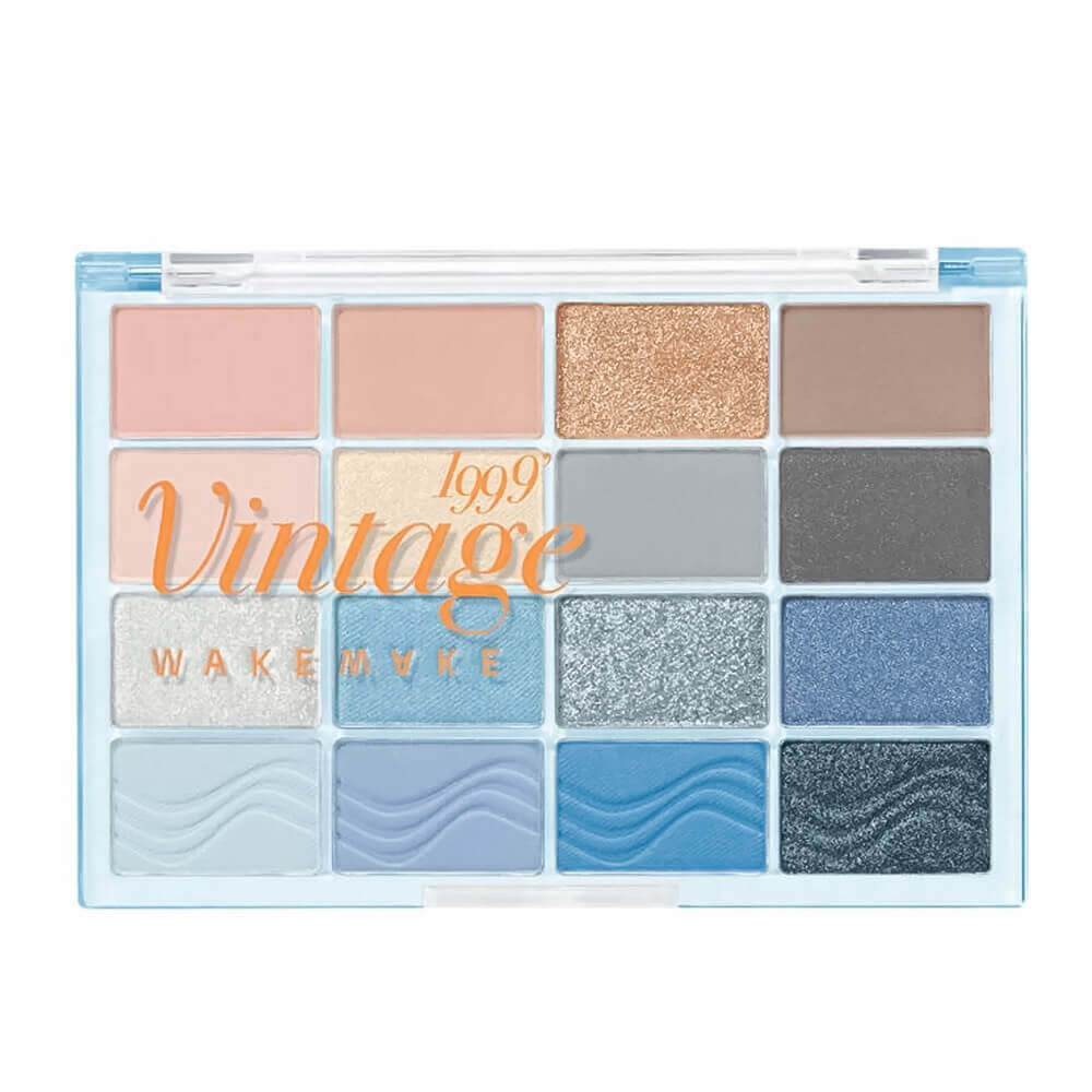 Палетка теней для век WAKEMAKE Soft Blurring Eye Palette 19 Blue Sand Blurring